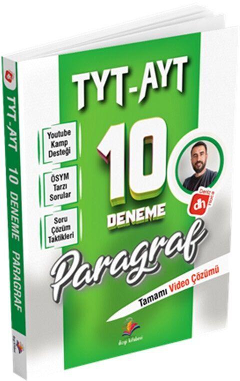 Deniz Hoca TYT AYT Paragraf 10 Deneme Sınavı Dizgi Kitap Yayınları