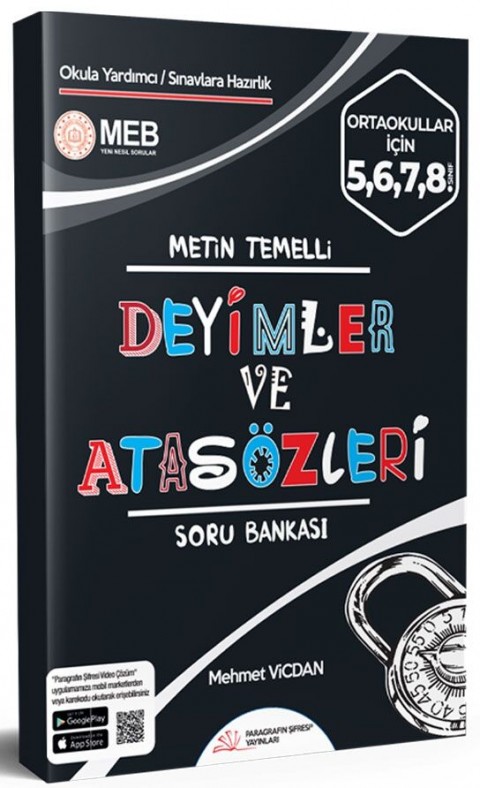 Deyimler ve Atasözleri Soru Bankası (Ortaokullar için) Paragrafın Şifresi Yayınları