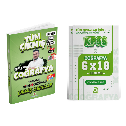 Dizgi Kitap 2026 Coğrafya Tüm Sınavlar Tamamı Video Çözümlü Çıkmış Sorular ve Deneme Seti Dizgi ve Bigelio Yayıncılık