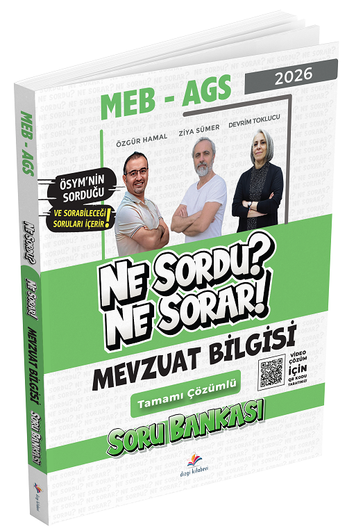 Dizgi Kitap 2026 MEB-AGS Mevzuat Bilgisi Ne Sordu Ne Sorar Soru Bankası Çözümlü - Özgür Hamal, Ziya Sümer, Devrim Toklucu Dizgi Kitap