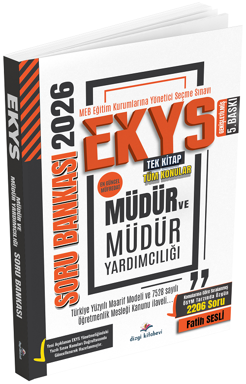 Dizgi Kitap 2026 MEB EKYS Müdür ve Müdür Yardımcılığı Soru Bankası 5. Baskı - Fatih Sesli Dizgi Kitap