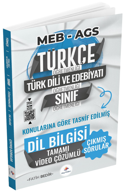 Dizgi Kitap ÖABT MEB-AGS Türkçe-Edebiyat-Sınıf Dil Bilgisi Çıkmış Sorular Konularına Göre Çözümlü - Fatih Bedir Dizgi Kitap Yayınları