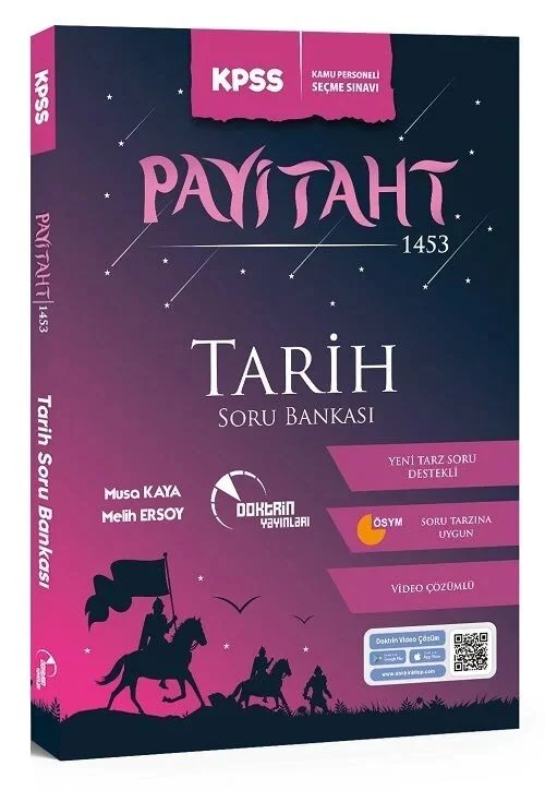 Doktrin KPSS Tarih PAYİTAHT 1453 Soru Bankası Video Çözümlü Doktrin Yayınları