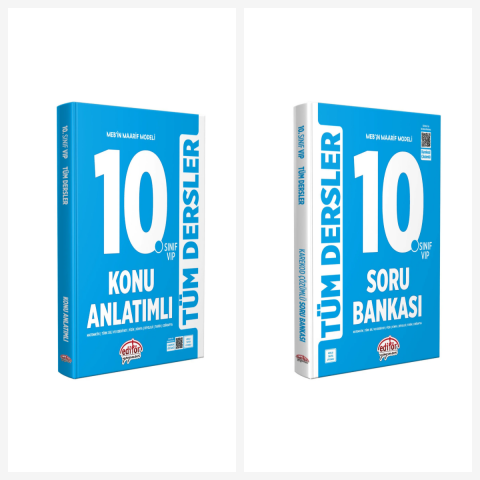 Editör 10. Sınıf VIP Tüm Dersler Konu Anlatımlı Soru Bankası Seti 2 Kitap Editör Yayınları