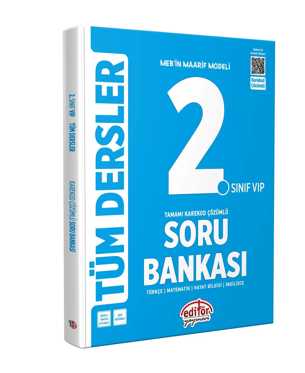 Editör 2. Sınıf Vip Tüm Dersler Soru Bankası Karekod Çözümlü Editör Yayınları