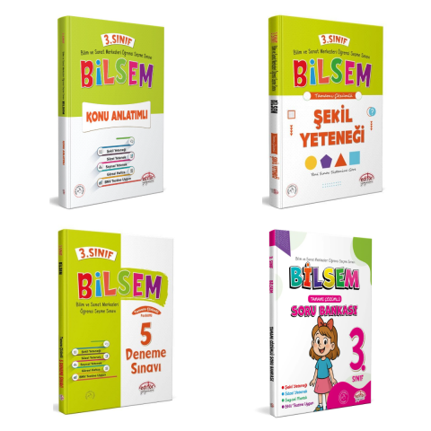 Editör 3. Sınıf Bilsem Hazırlık Hazırlık Seti Editör Yayınları
