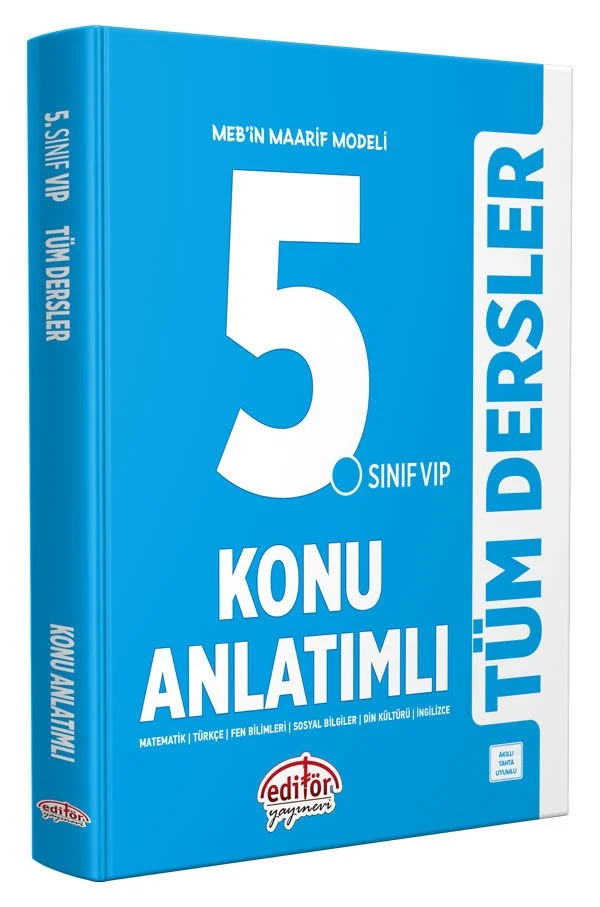 Editör 5. Sınıf Vip Tüm Dersler Konu Anlatımlı Editör Yayınları