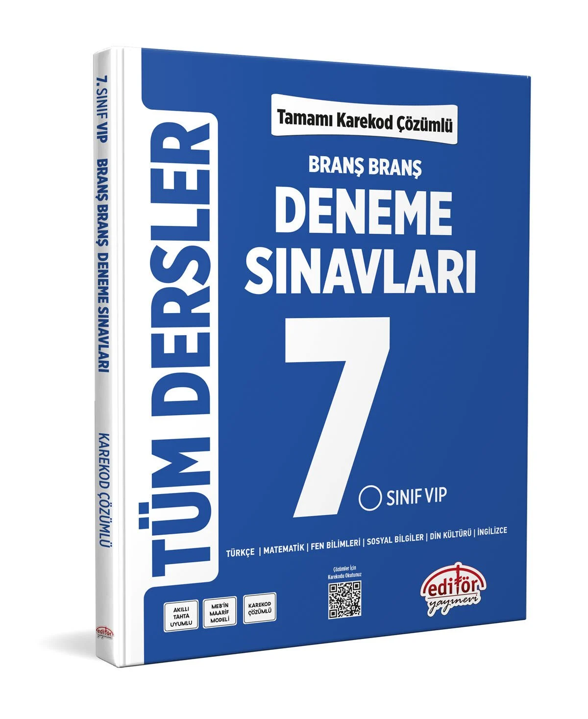 Editör 7. Sınıf Tüm Dersler Branş Branş Tamamı Çözümlü Deneme Sınavları Editör Yayınları