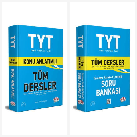 Editör TYT Tüm Dersler Konu Anlatımlı Soru Bankası Seti 2 Kitap Editör Yayınları