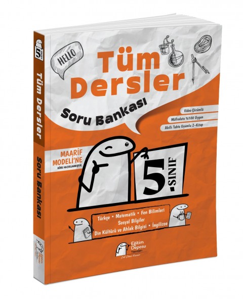 Eğitim Deposu 5. Sınıf Tüm Dersler Soru Bankası Eğitim Deposu Yayınları