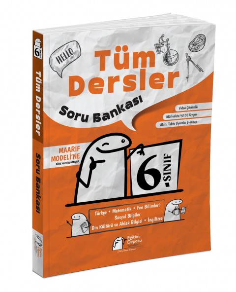 Eğitim Deposu 6. Sınıf Tüm Dersler Soru Bankası Eğitim Deposu Yayınları