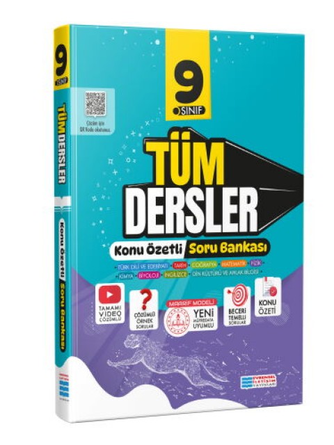 Evrensel 9. Sınıf Tüm Dersler Soru Bankası Evrensel İletişim Yayınları