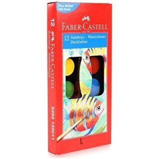 Faber-Castell  Suluboya 12 Renk Küçük Boy