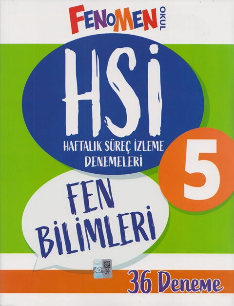 Fenomen 5. Sınıf Fen Bilimleri HSİ Haftalık Süreç İzleme Denemeleri Fenomen Yayınları