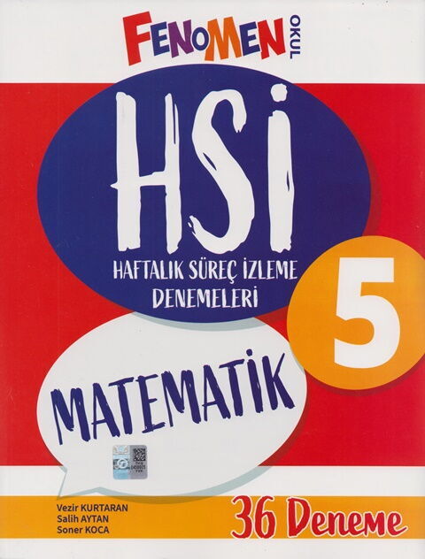 Fenomen 5. Sınıf Matematik HSİ Haftalık Süreç İzleme Denemeleri Fenomen Yayınları