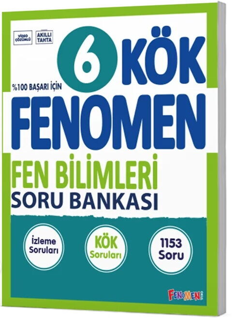 Fenomen 6. Sınıf Fen Bilimleri Kök Soru Bankası Fenomen Yayınları