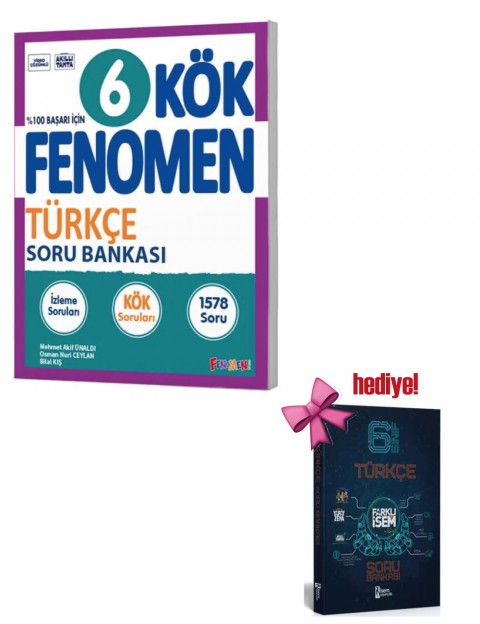 Fenomen 6. Sınıf Türkçe Kök Soru Bankası + İsem Türkçe Soru Hediyeli