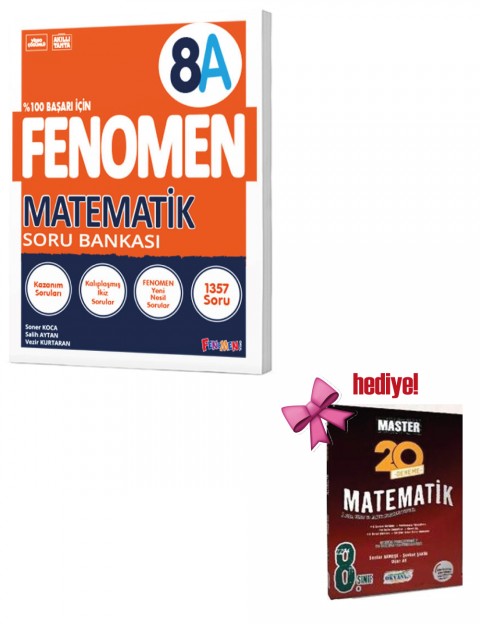 Fenomen 8. Sınıf Matematik A Soru Bankası + Okyanus Matematik Deneme Hediyeli