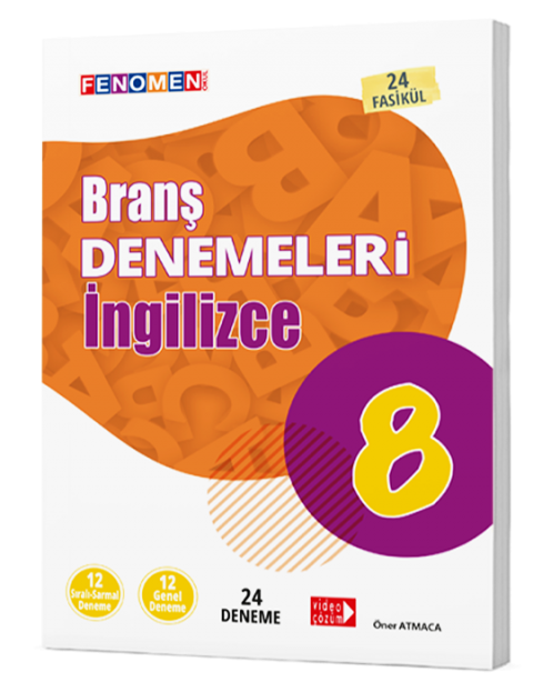 8. Sınıf Fenomen İngilizce 24 Deneme Sınavı Fenomen Yayınları
