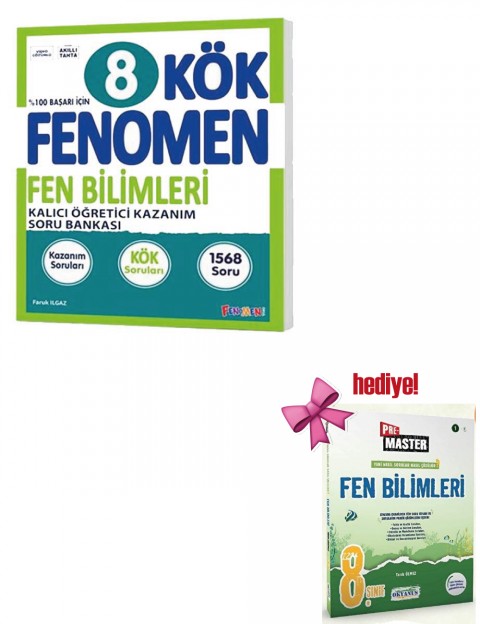 Fenomen 8. Sınıf LGS KÖK Fen Bilimleri Soru Bankası + Okyanus Fen Soru Hediyeli