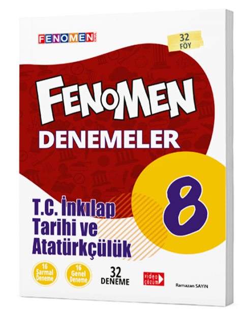 8. Sınıf Fenomen T.C. İnkilap Tarihi ve Atatürkçülük 32 Deneme Sınavı Fenomen Yayınları