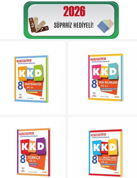 Fenomen 8. Sınıf Tüm Dersler Haftalık Kazanım Kavrama Denemeleri Seti 4 Kitap Fenomen Yayınları