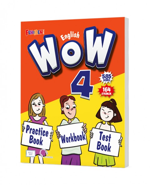 4. Sınıf Wow English Practice Book Workbook Test Book Fenomen Yayınları