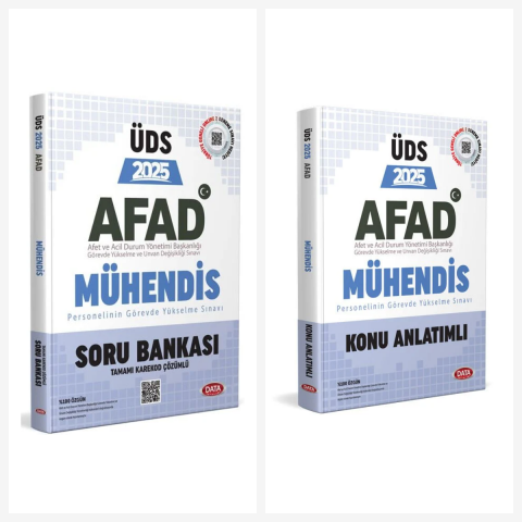 GYS AFAD Mühendis ÜDS Konu Anlatımlı Soru Bankası Seti  Data Yayınları