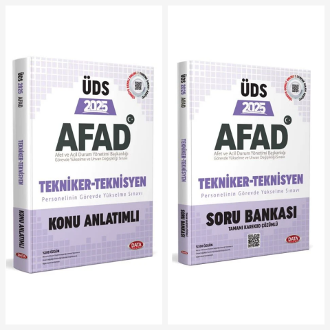 GYS AFAD Tekniker-Teknisyen ÜDS Konu Anlatımlı Soru Bankası Seti Data Yayınları
