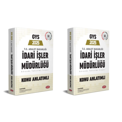 GYS Adalet Bakanlığı İdari İşler Müdürlüğü Konu Anlatımlı Soru Bankası Seti Data Yayınları