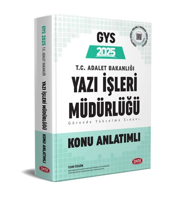 GYS Adalet Bakanlığı Yazı İşleri Müdürlüğü Konu Anlatımlı Data Yayınları