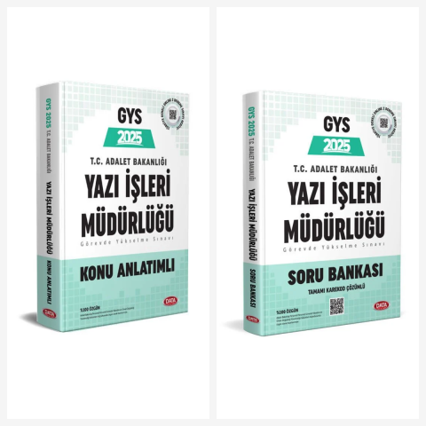 GYS Adalet Bakanlığı Yazı İşleri Müdürlüğü Konu Anlatımlı Soru Bankası Seti Data Yayınları