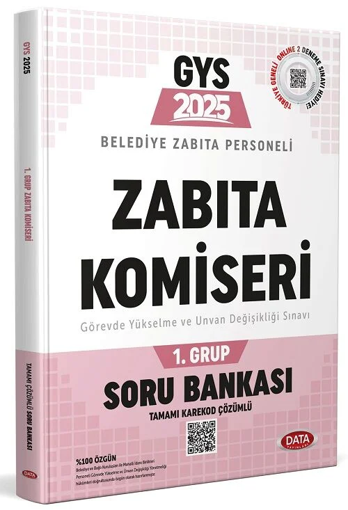 GYS Belediye Zabıta Personeli Zabıta Komiseri 1. Grup Soru Bankası Data Yayınları