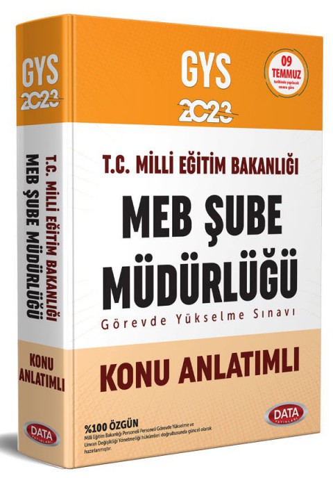 GYS Milli Eğitim Bakanlığı Şube Müdürlüğü Konu Anlatımlı Data Yayınları