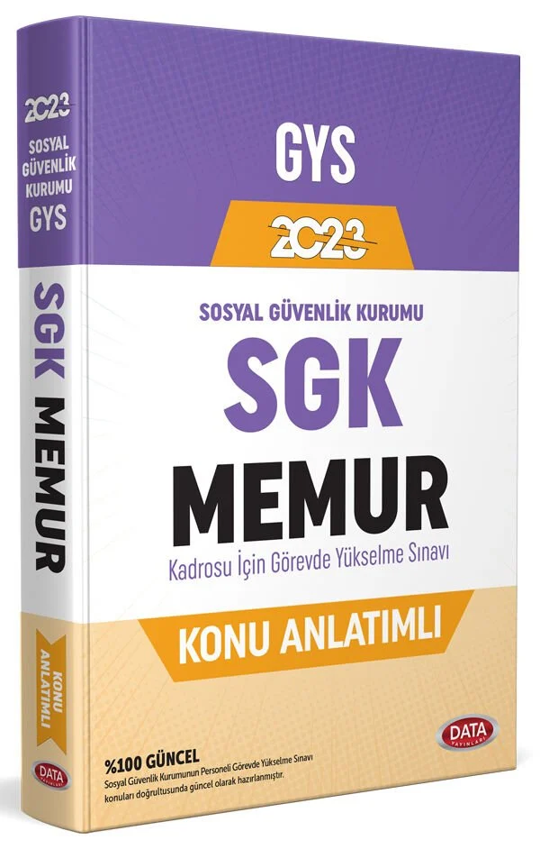 GYS SGK Memur Konu Anlatımlı Data Yayınları