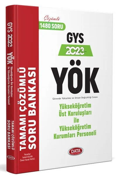 GYS YÖK Üst Kuruluşları ile YÖK Personeli Tamamı Çözümlü Soru Bankası Data Yayınları