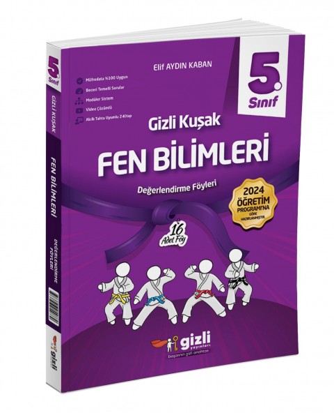 Gizli 5. Sınıf Fen Bilimleri Gizli Kuşak Değerlendirme Föyleri Gizli Yayınları