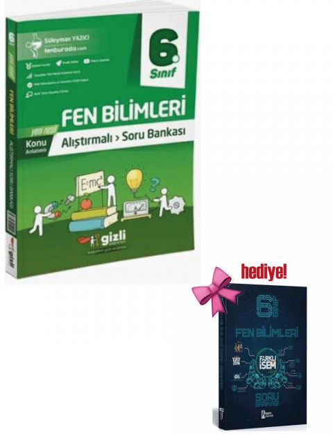 Gizli 6. Sınıf Fen Bilimleri Alıştırmalı Soru Bankası + Fen Bilimleri Soru Hediyeli