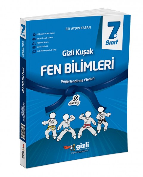 Gizli 7. Sınıf Fen Bilimleri Gizli Kuşak Değerlendirme Föyleri Gizli Yayınları