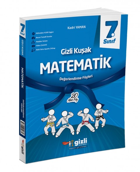 Gizli 7. Sınıf Matematik Gizli Kuşak Değerlendirme Föyleri Gizli Yayınları Gizli 7. Sınıf Matematik Gizli Kuşak Değerlendirme Föyleri Gizli Yayınları