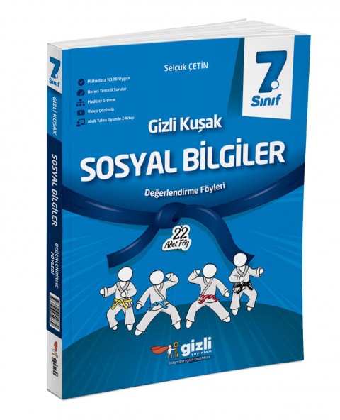 Gizli 7. Sınıf Sosyal Bilgiler Gizli Kuşak Değerlendirme Föyleri Gizli Yayınları