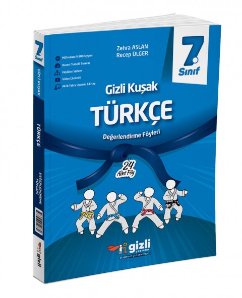 Gizli 7. Sınıf Türkçe Gizli Kuşak Değerlendirme Föyleri Gizli Yayınları