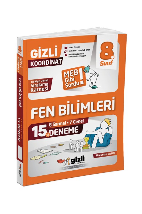 Gizli LGS 8. Sınıf Fen Bilimleri 15'li Deneme - MEB Gibi Sordu Gizli Yayınları