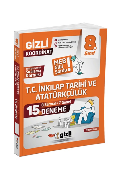 Gizli LGS 8. Sınıf T.C. İnkılap Tarihi ve Atatürkçülük 15'li Deneme - MEB Gibi Sordu Gizli Yayınları