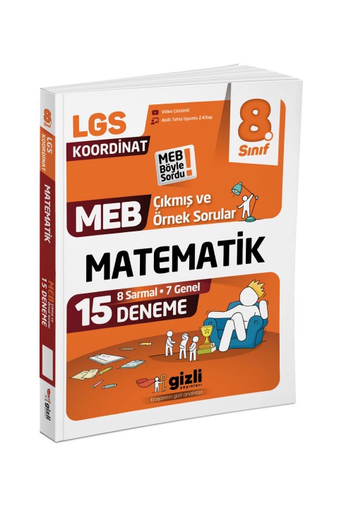 Gizli LGS MEB Çıkmış ve Örnek Sorular Matematik 15'li Deneme-MEB Böyle Sordu Gizli Yayınları
