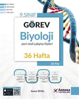 Görev 9. Sınıf Biyoloji Yeni Nesil Çalışma Föyleri (36 HAFTA) Armada Yayınları
