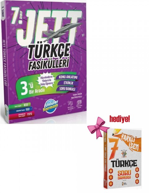 Günay 7. Sınıf Türkçe Etkinlikli Bumerang Serisi + İsem Türkçe Soru Hediyeli