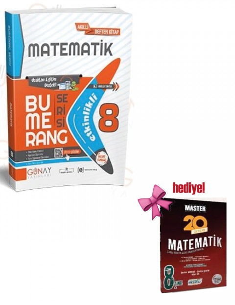 Günay 8.Sınıf Bumerang Etkinlikli Matematik + Okyanus Matematik Deneme Hediyeli