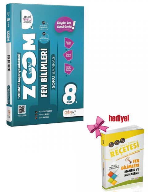 Günay 8.Sınıf Zoom Serisi Fen Bilimleri Soru Bankası Günay Yayınları + Editör Fen Soru Hediyeli