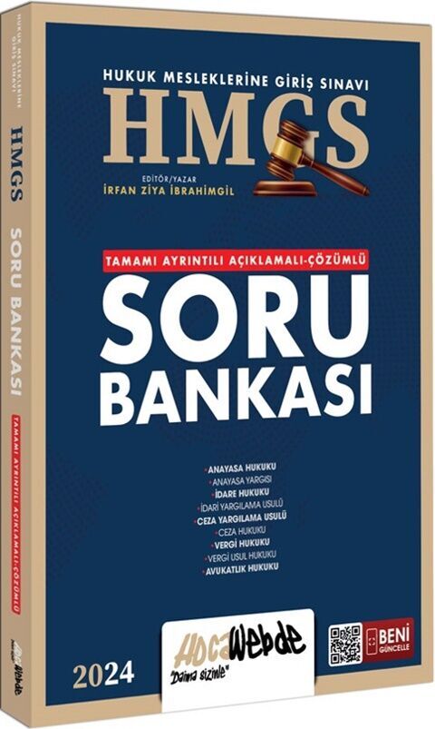 HMGS Hukuk Mesleklerine Giriş Sınavı Soru Bankası Hocawebde Yayınları